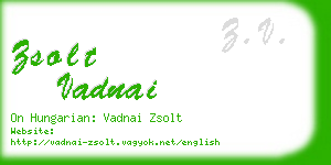 zsolt vadnai business card